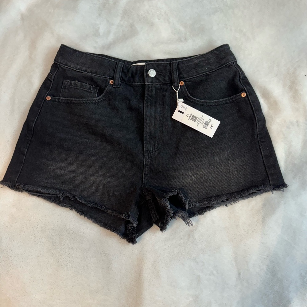 Black Denim Shorts Brand New